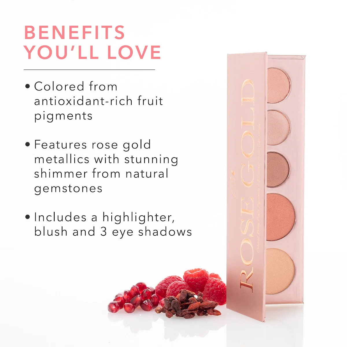 Fruit Pigmented Rose Gold Palette - Image 6