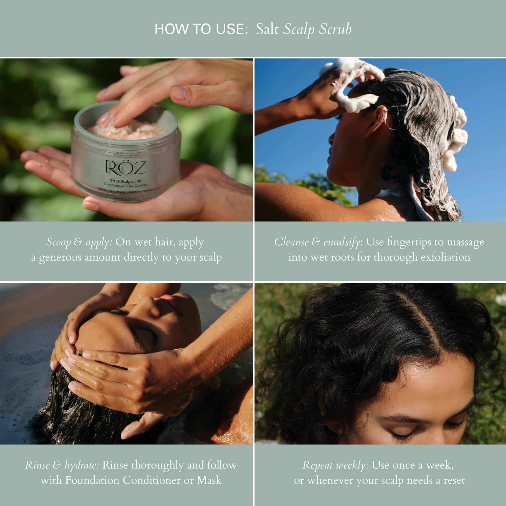 Salt Scalp Scrub Exfoliating Detox Shampoo - Image 8